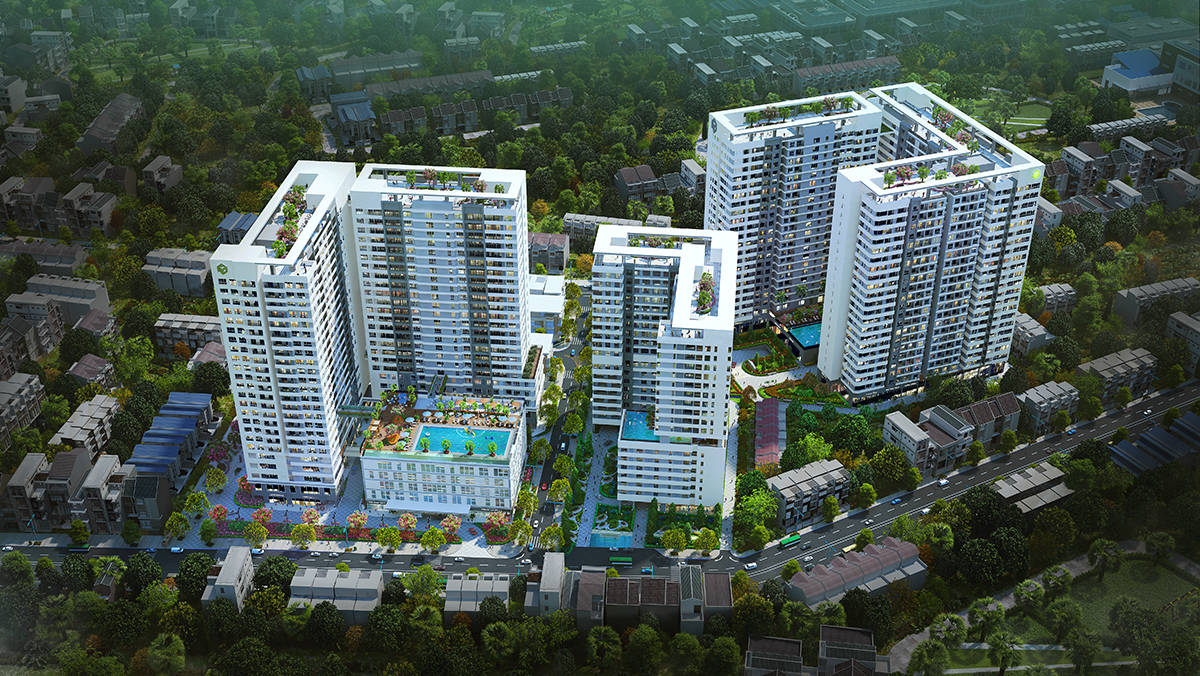 After-Novaland - Golden Mansion 3D Architectural Rendering